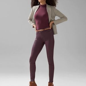 WHBM coated skinny jeans